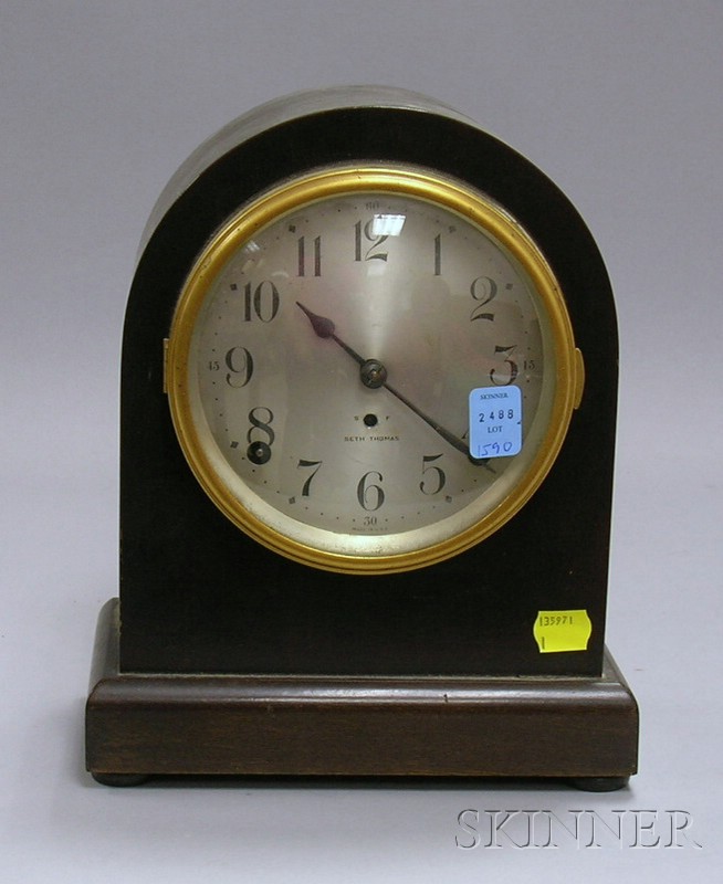 Appraisal: Seth Thomas Mahogany Cased Shelf Clock