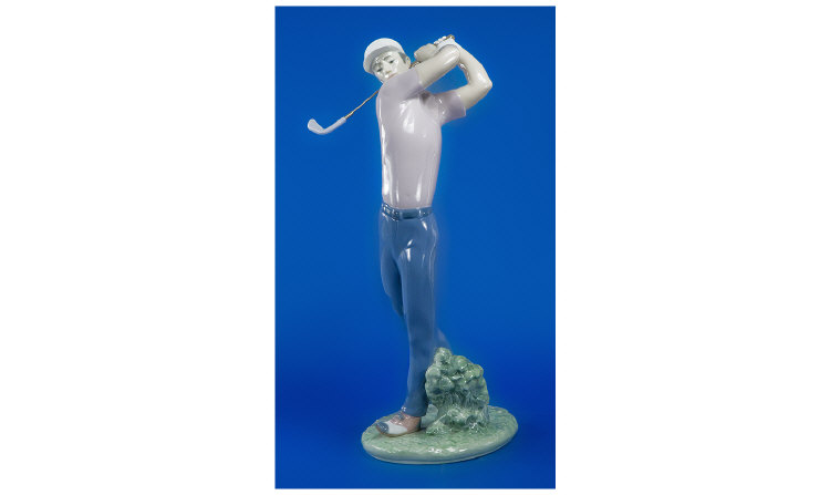 Appraisal: Lladro Figure The Golfer no inches in height