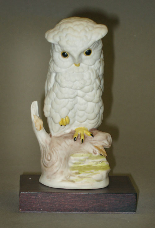 Appraisal: Cybis porcelain baby white owl h together with a Cybis