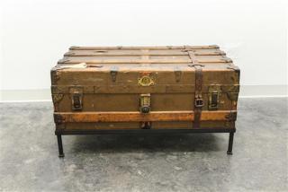 Appraisal: An American Steamer Trunk Henry Likly Co Width inches An