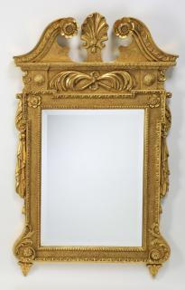 Appraisal: Federal style gilt wood mirror h Federal style gilt wood