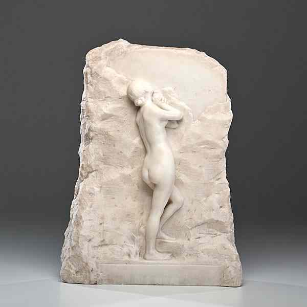 Appraisal: Marble Nude by Alfred Boucher Alfred Boucher French - th