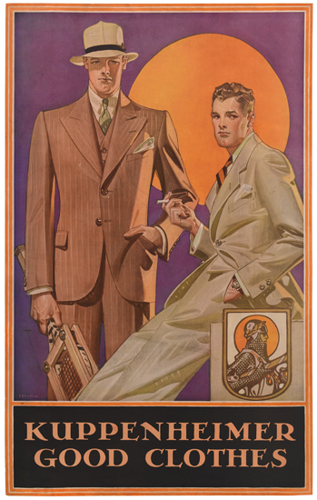 Appraisal: JOSEPH C LEYENDECKER - KUPPENHEIMER GOOD CLOTHES x inches x