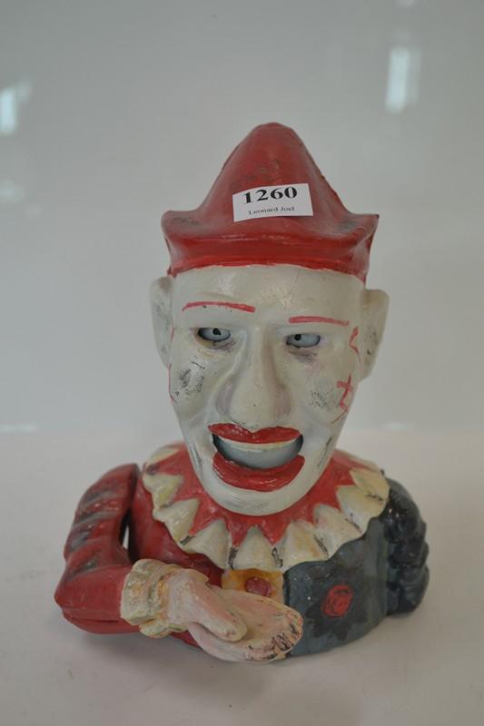 Appraisal: NOVELTY CLOWN MONEY BOX