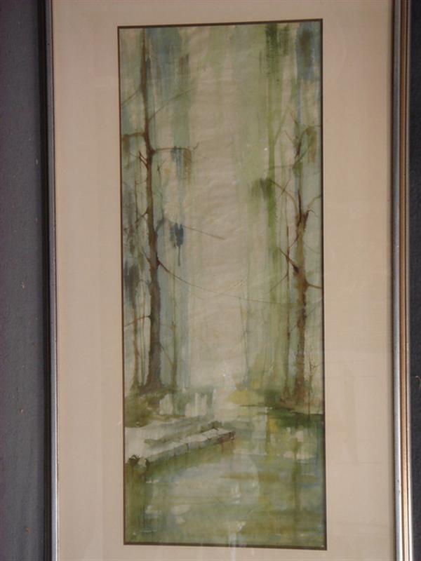 Appraisal: Beverly Bunn Spartenburg SC th c forest scene x w