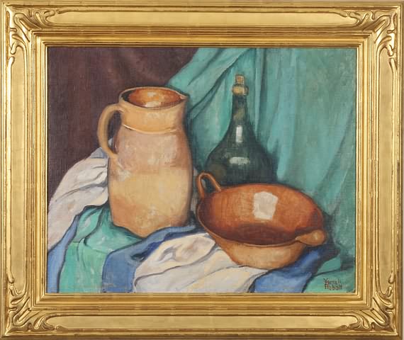 Appraisal: Still life oil on canvas relined x SLR Yarnall Abbott