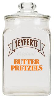 Appraisal: Seifert s Original Butter Pretzels Glass Display Jar with Lid