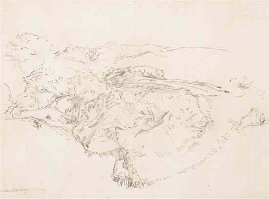 Appraisal: Sir William Russell Flint United Kingdom - Reclining Maiden graphite