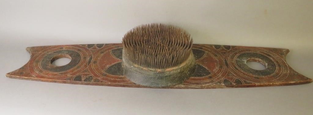 Appraisal: GERMAN SCANDINAVIAN FORM FLAX HATCHELca - European form hatchel with