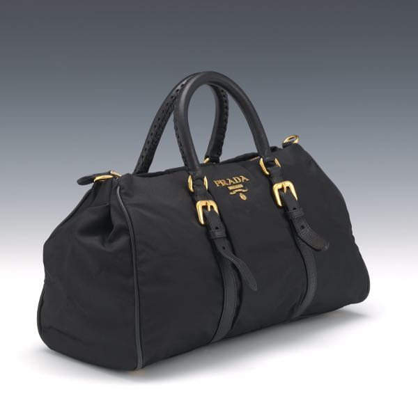 Appraisal: PRADA BLACK NYLON TESSUTO MINI TOTE x x Stylish and