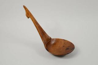 Appraisal: Possibly Native American Carved Wood Ladle Possibly Native American carved