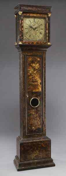 Appraisal: William Gardner japanned George II tall case clockhaving a flat