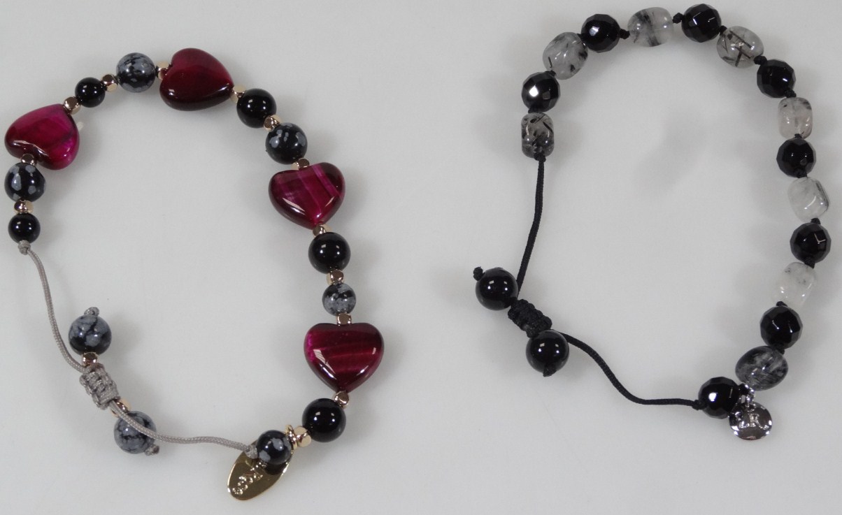 Appraisal: A Lola Rose sweetheart bracelet set with coloured stones heart