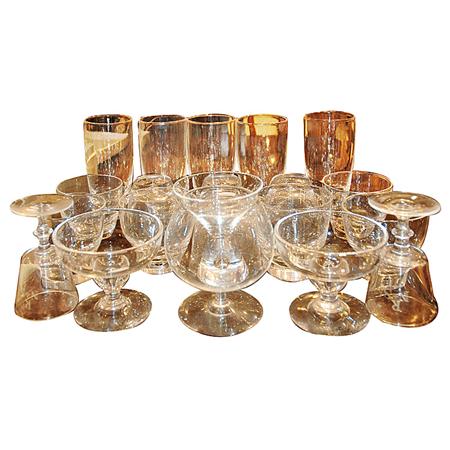 Appraisal: Assembled Group of Steuben Glass Table Articles Estimate nbsp nbsp