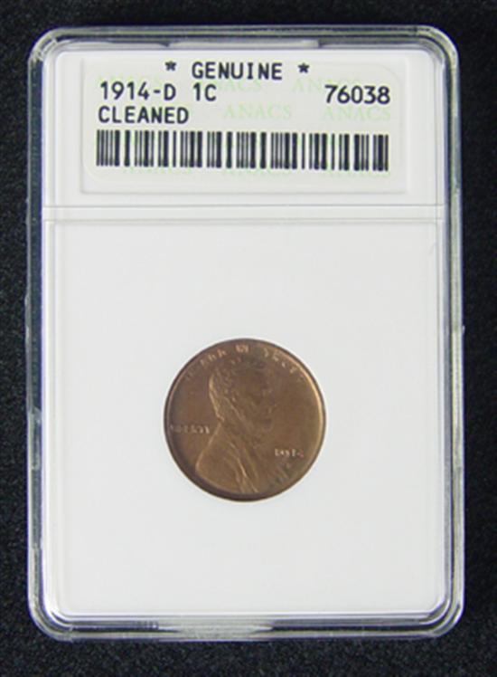 Appraisal: -D Lincoln Cent This coin is certified by ANACS as