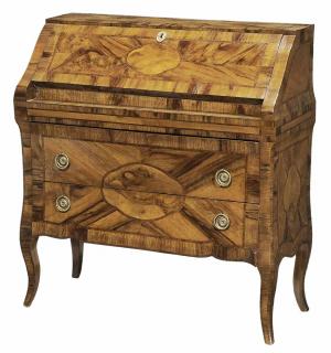 Appraisal: Italian Baroque Lady's desk Continental some period elements highly figured