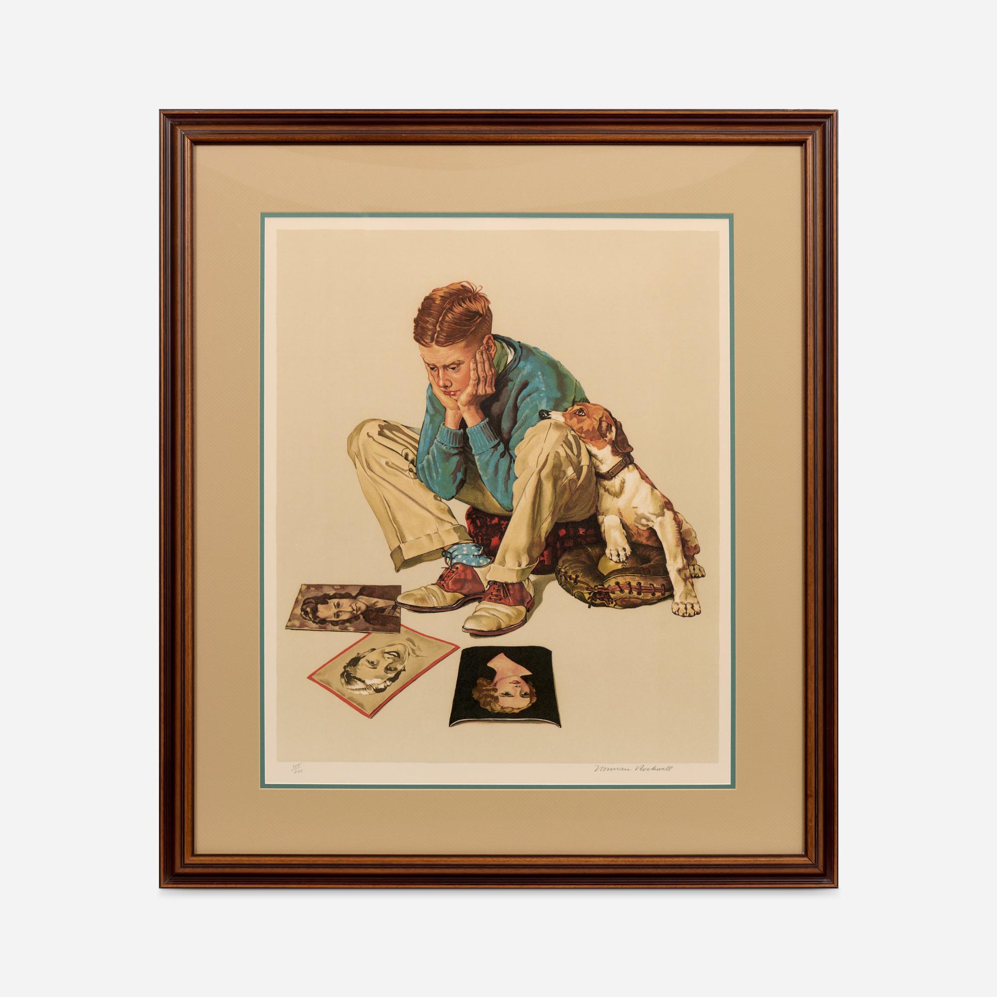 Appraisal: NORMAN ROCKWELL STARSTRUCK PENCIL-SIGNED COLLOTYPE Norman Rockwell American - Starstruck