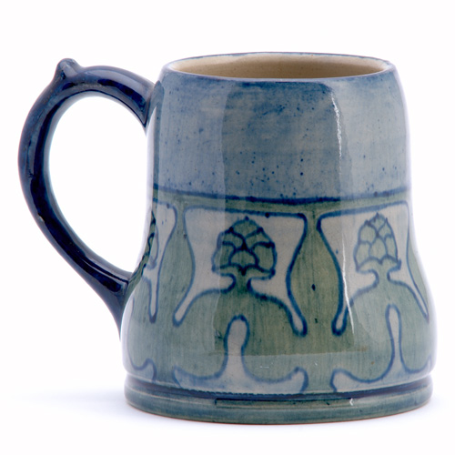 Appraisal: NEWCOMB COLLEGE Early mug painted by unidentified artist with stylized