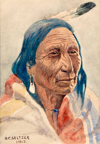 Appraisal: Olaf C Seltzer American - Crow elder signed and dated