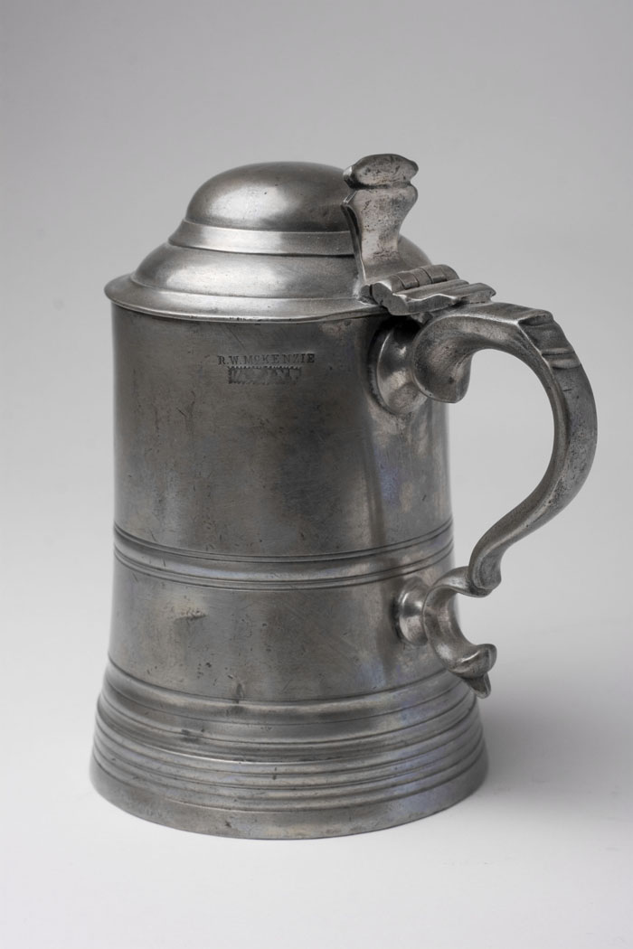 Appraisal: PEWTER HALF PINT TANKARD R W MCKENZIE SCOTLAND CIRCA -