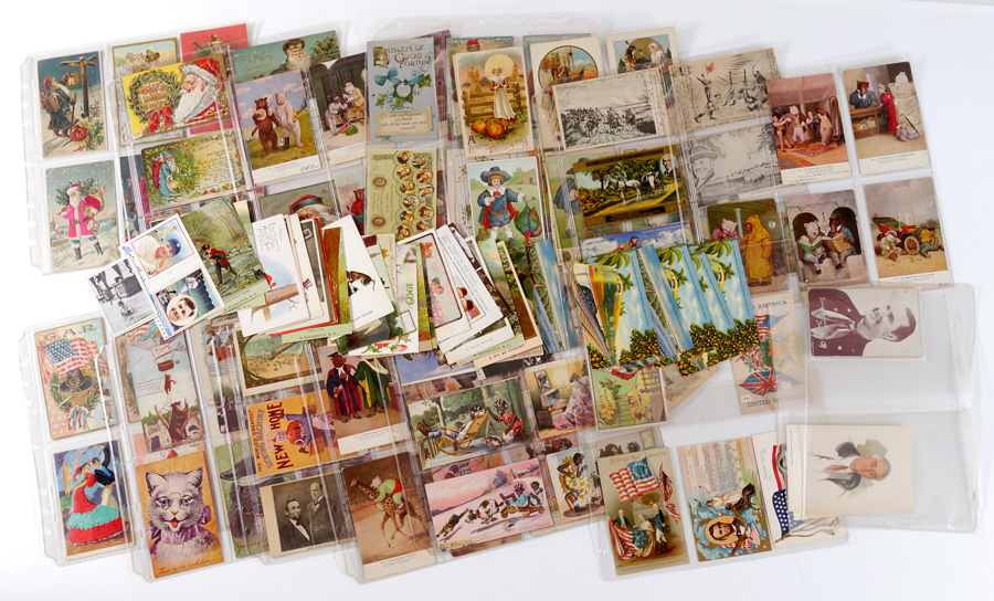 Appraisal: TRUE ESTATE COLLECTION OF ANTIQUE POSTCARDS Approx antique and vintage