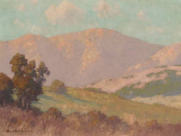 Appraisal: Maurice Braun American - Golden Hills San Diego signed 'Maurice