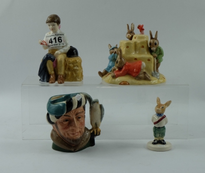 Appraisal: A collection of Royal Doulton items to include small character