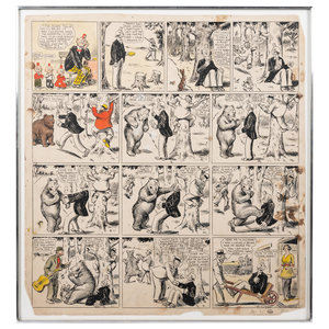 Appraisal: A Thirteen-Panel Comic Strip by Frederick Burr Opper American -