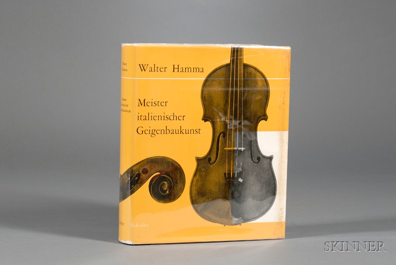 Appraisal: Hamma Walter Italian Violin Makers number of an editon of