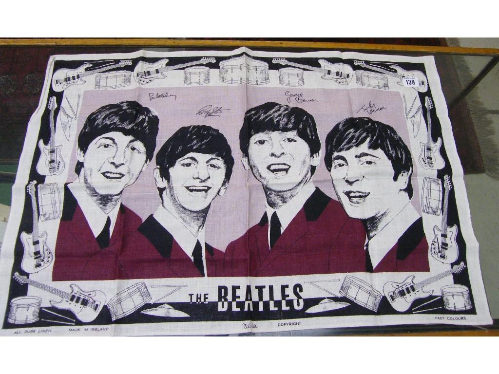 Appraisal: A 'The Beatles' tea towel