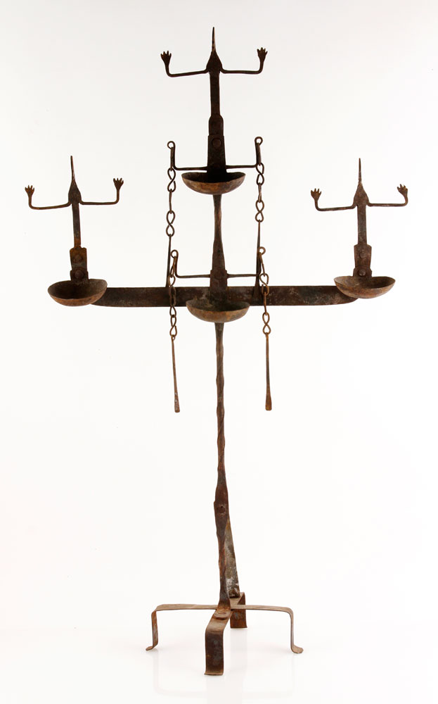 Appraisal: - Ceremonial African Artifact Ceremonial African artifact wrought iron having