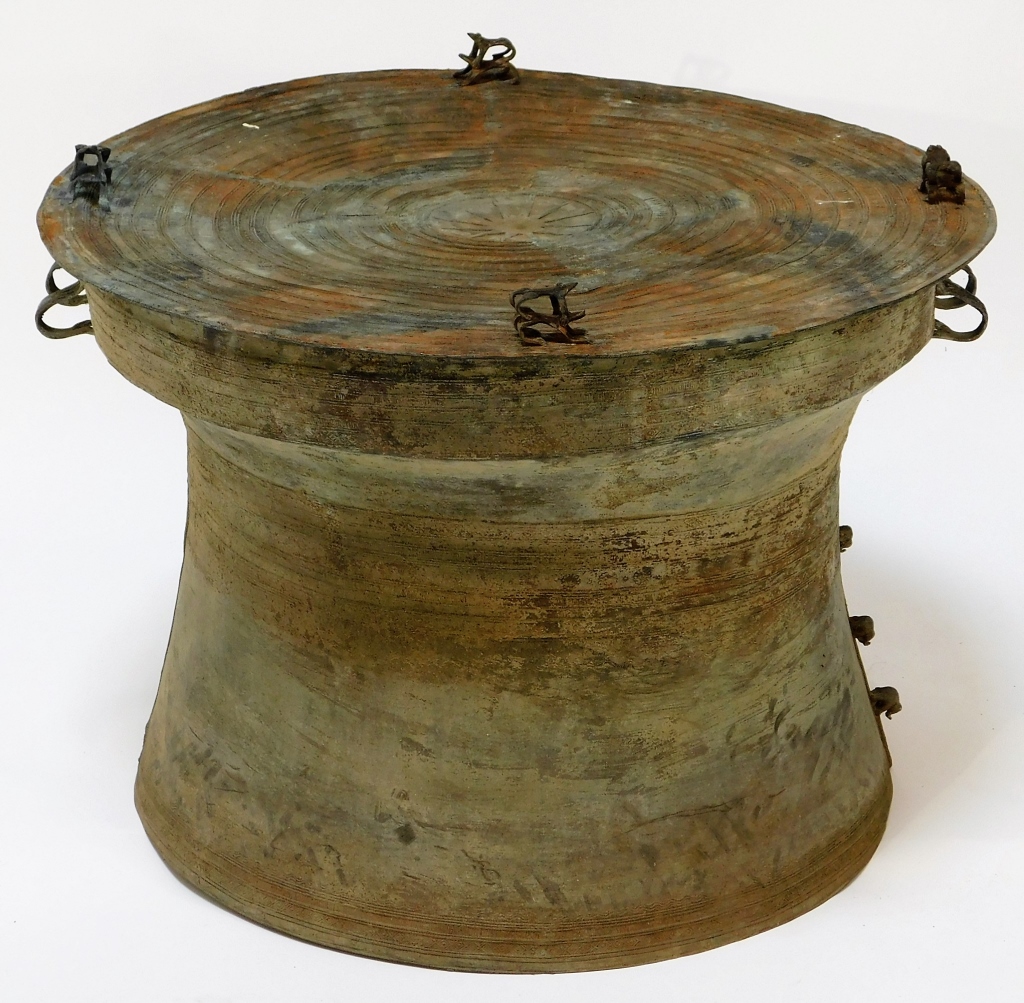 Appraisal: BURMESE BRONZE HEGER TYPE III RAIN DRUM Burma th- th