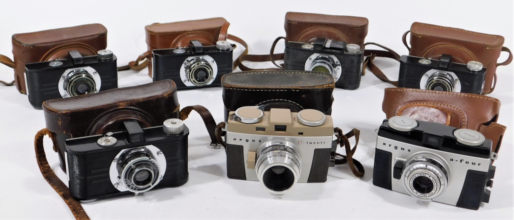 Appraisal: GROUP OF ARGUS MM CAMERAS Group of Argus mm cameras