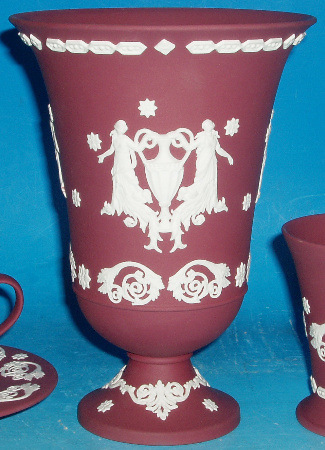 Appraisal: Wedgwood Crimson Jasper Vase Height cm