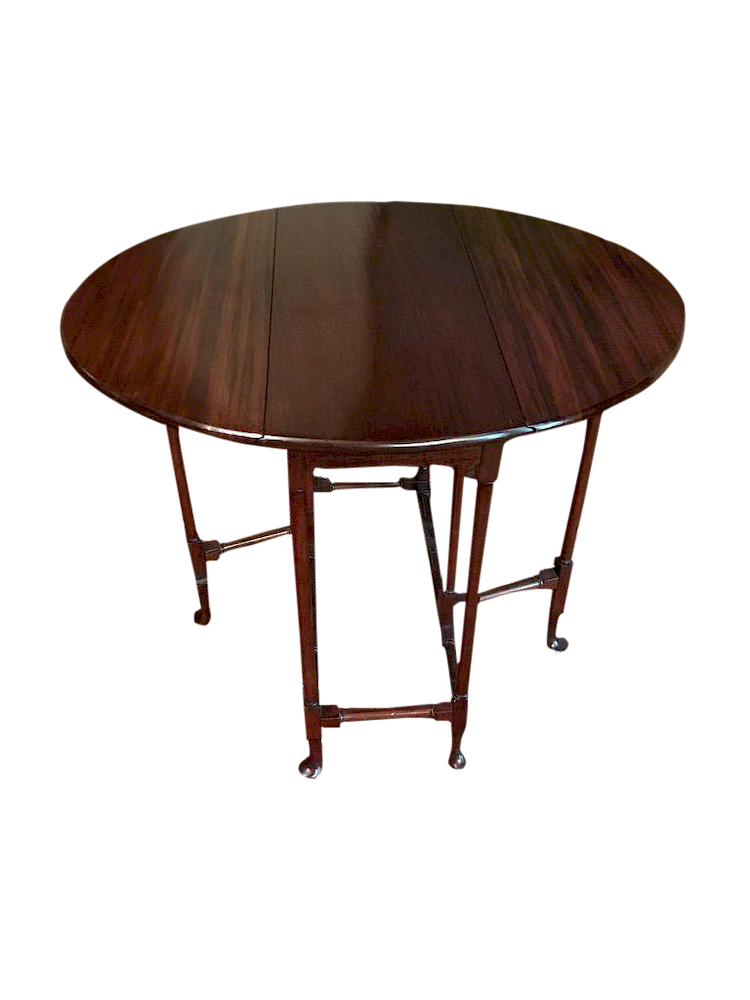 Appraisal: George Mahogany Spider Table George III Mahogany Spider Leg Side