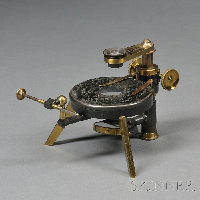 Appraisal: Brass Simple Naturalist's Microscope Negretti Zambra London late th century