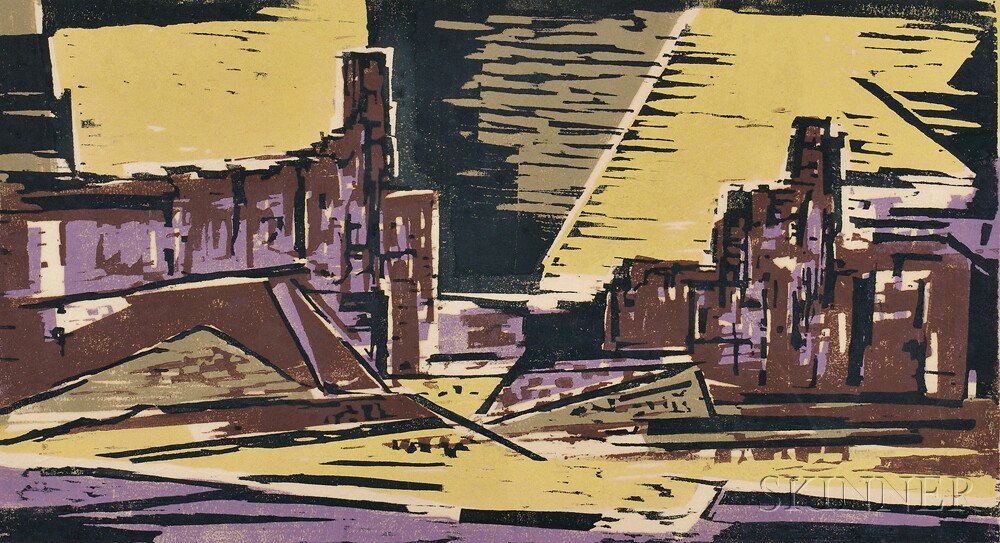 Appraisal: Werner Drewes German American - Arizona Evening edition of Rose