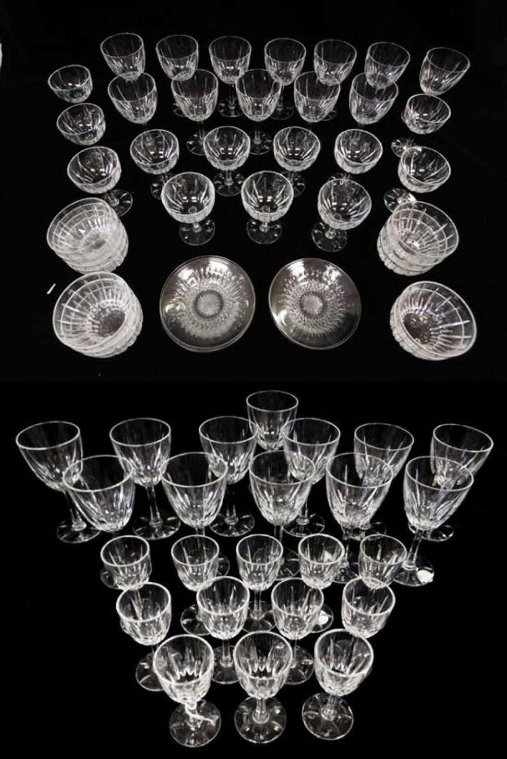 Appraisal: GLASS Webb Corbett cut crystal stemware and servingware seventy-two pieces