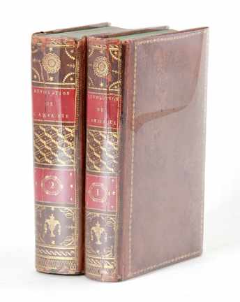 Appraisal: Rare leatherbound books Ramsay's history of the American Revolution in