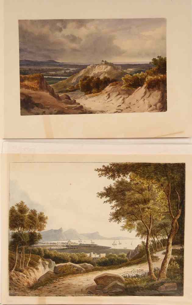 Appraisal: WATERCOLORS - Views of Italy by Alexandre Francois Loisel -