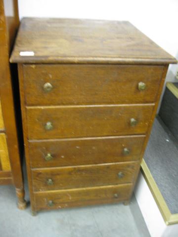 Appraisal: Antique Oak Cabinet full of Watch Parts and more