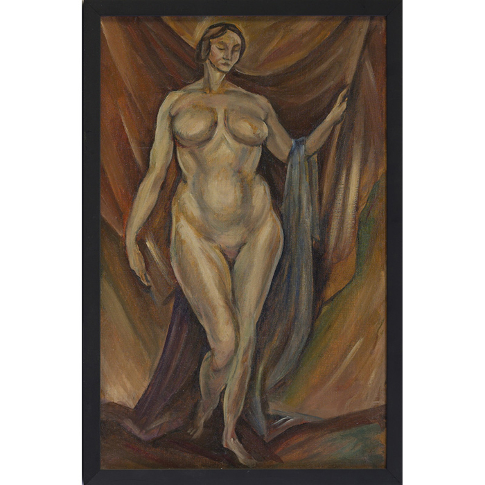 Appraisal: Arnold Blanch American - Standing Nude Figure c oil canvas