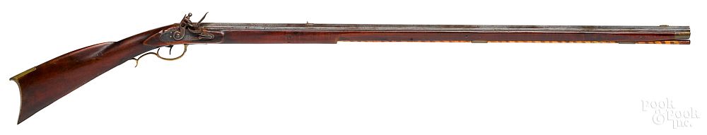 Appraisal: Pennsylvania full stock flintlock rifle Pennsylvania full stock flintlock rifle