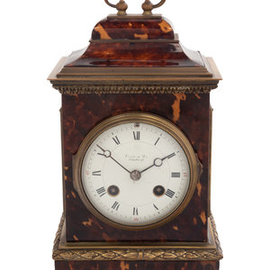 Appraisal: A Scottish Gilt Bronze and Tortoise Shell Mounted Bracket Clock