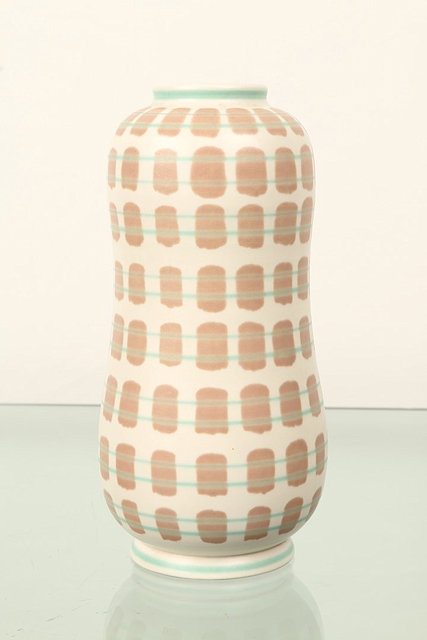 Appraisal: Alfred Read for Poole Pottery'Peanut' vase'Contemporary' range 'PQB' patternstamped manufacturer's