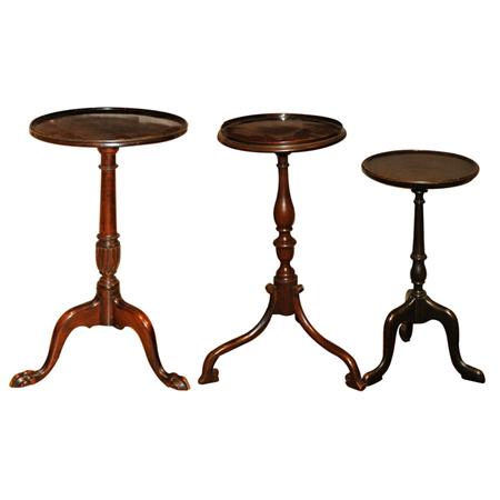 Appraisal: Group of Three Georgian Style Mahogany Kettle Stands Estimate nbsp