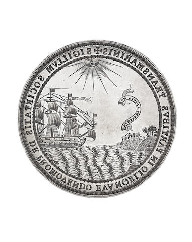 Appraisal: A white metal seal for The Society for the Propagation