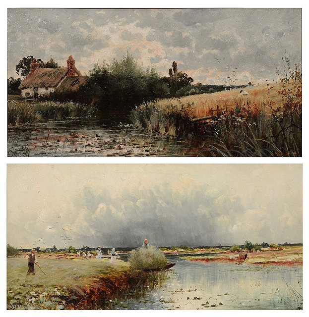 Appraisal: SIDNEY PIKE - 'A Gathering Storm' and 'A River Landscape