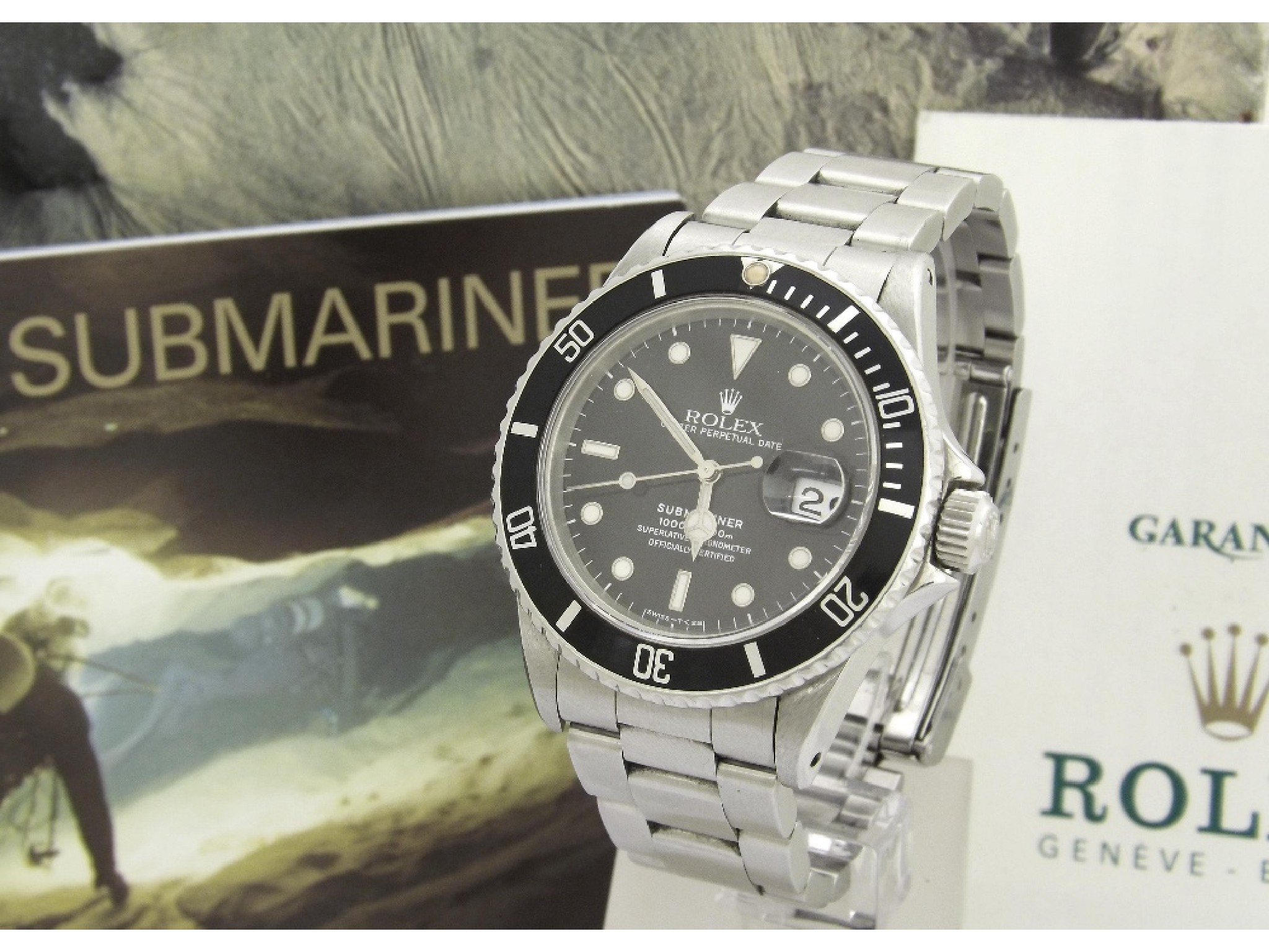 Appraisal: Rolex Oyster Perpetual Date Submariner stainless steel gentleman's bracelet watch