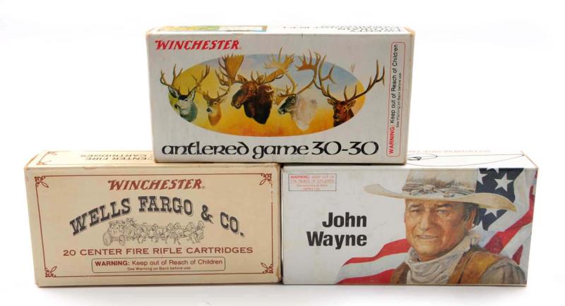 Appraisal: Lot Of Boxes Winchester Comm Ammo Offered are three full